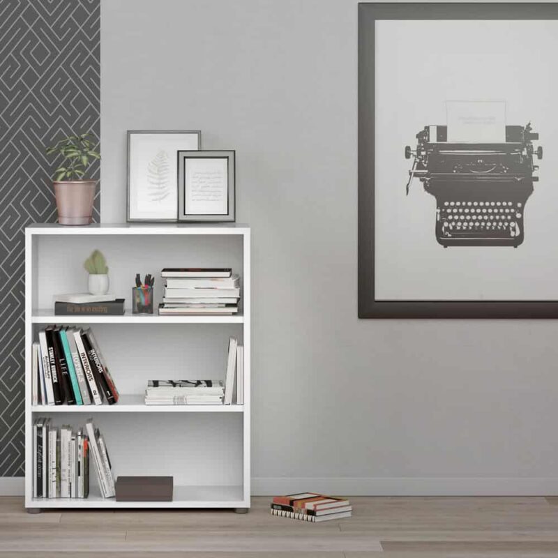Furniture To Go Prima Bookcase 2 Shelves White
