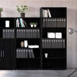 Furniture To Go Prima Bookcase 4 Shelves Black Woodgrain