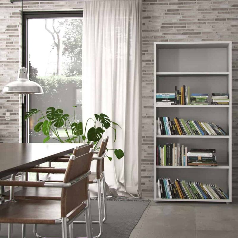 Furniture To Go Prima Bookcase 4 Shelves White