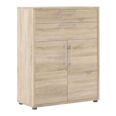 Furniture To Go Prima Cupboard 1 Shelf 2 Drawers 2 Doors Oak