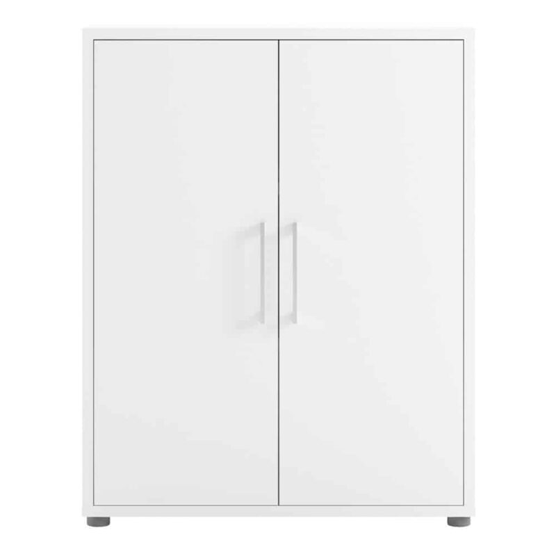 Furniture To Go Prima Cupboard 2 Shelves 2 Doors White