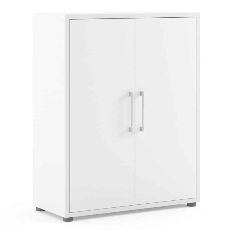 Furniture To Go Prima Cupboard 2 Shelves 2 Doors White