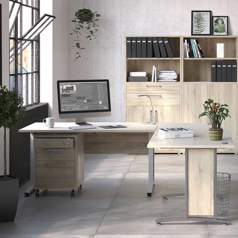 Furniture To Go Prima Cupboard 2 Shelves 2 Drawers 2 Doors Oak