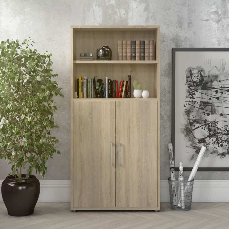 Furniture To Go Prima Cupboard 4 Shelves 2 Doors Oak