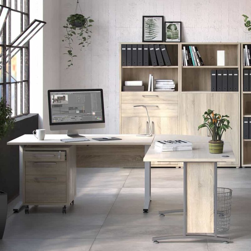 Furniture To Go Prima Cupboard 4 Shelves 2 Doors Oak