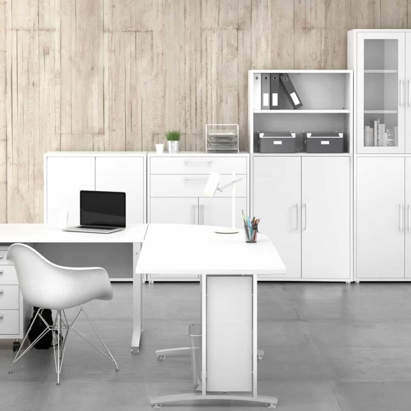 Furniture To Go Prima Cupboard 4 Shelves 2 Doors White