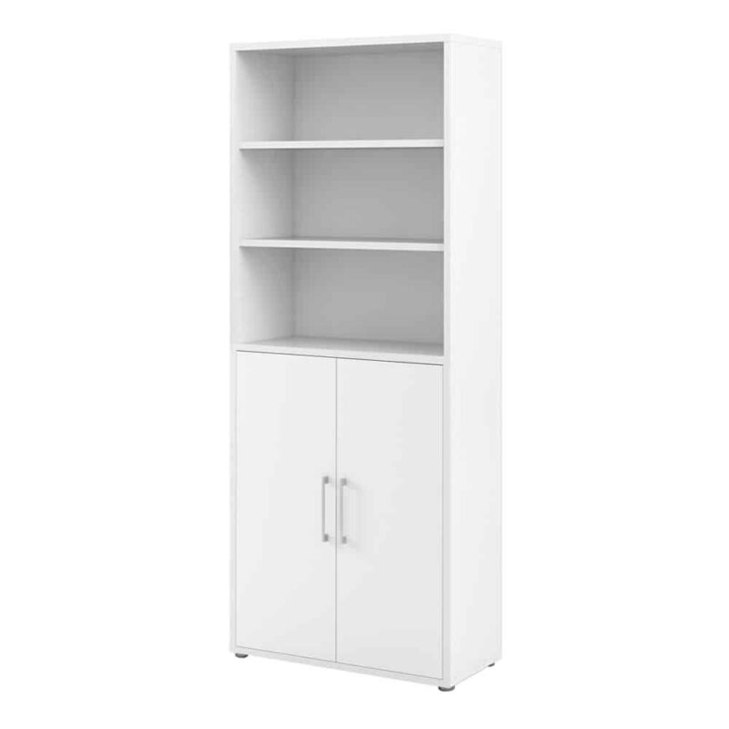 Furniture To Go Prima Cupboard 5 Shelves 2 Doors White