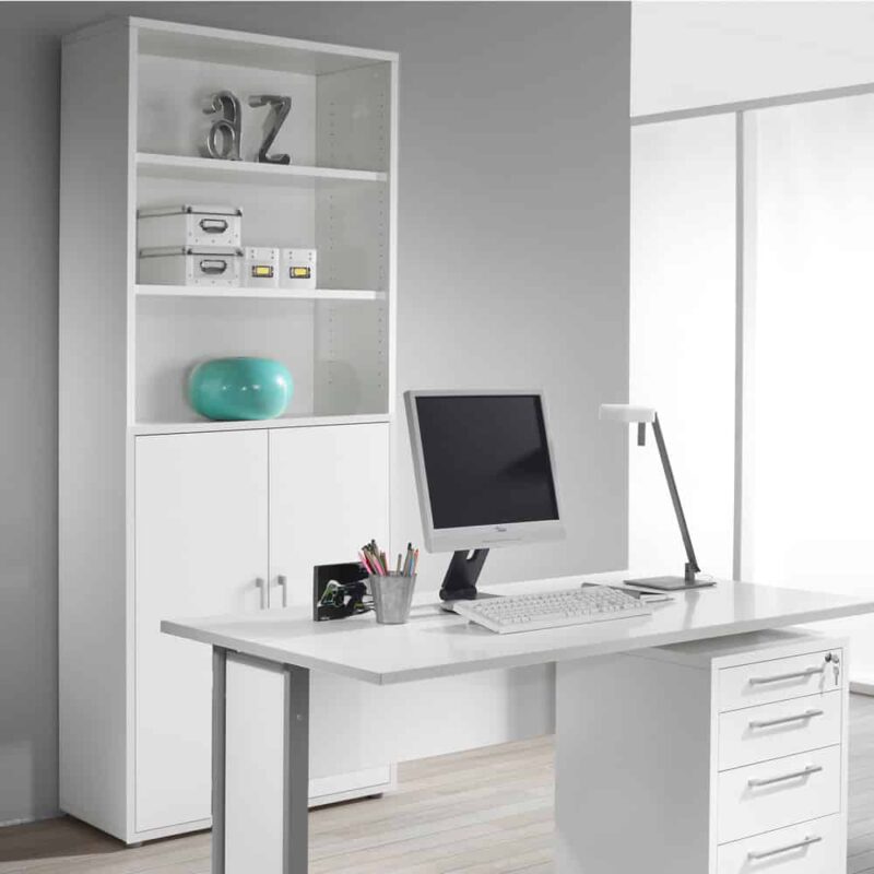 Furniture To Go Prima Cupboard 5 Shelves 2 Doors White