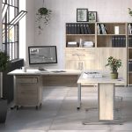 Furniture To Go Prima Desk 120cm Oak White Legs