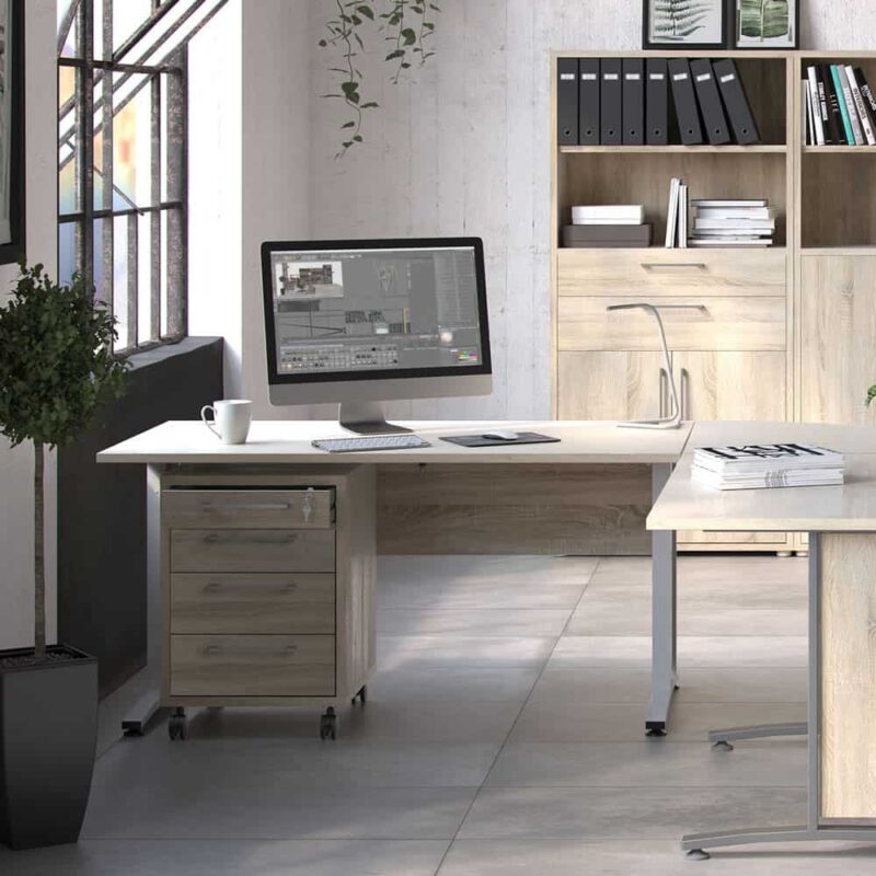 Furniture To Go Prima Mobile Cabinet Oak