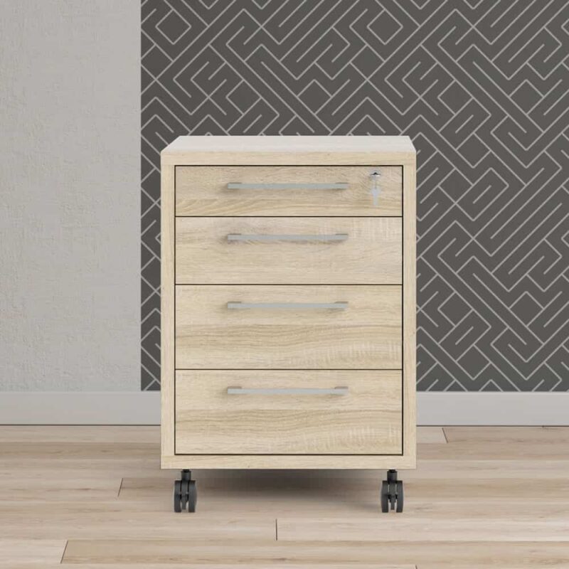 Furniture To Go Prima Mobile Cabinet Oak
