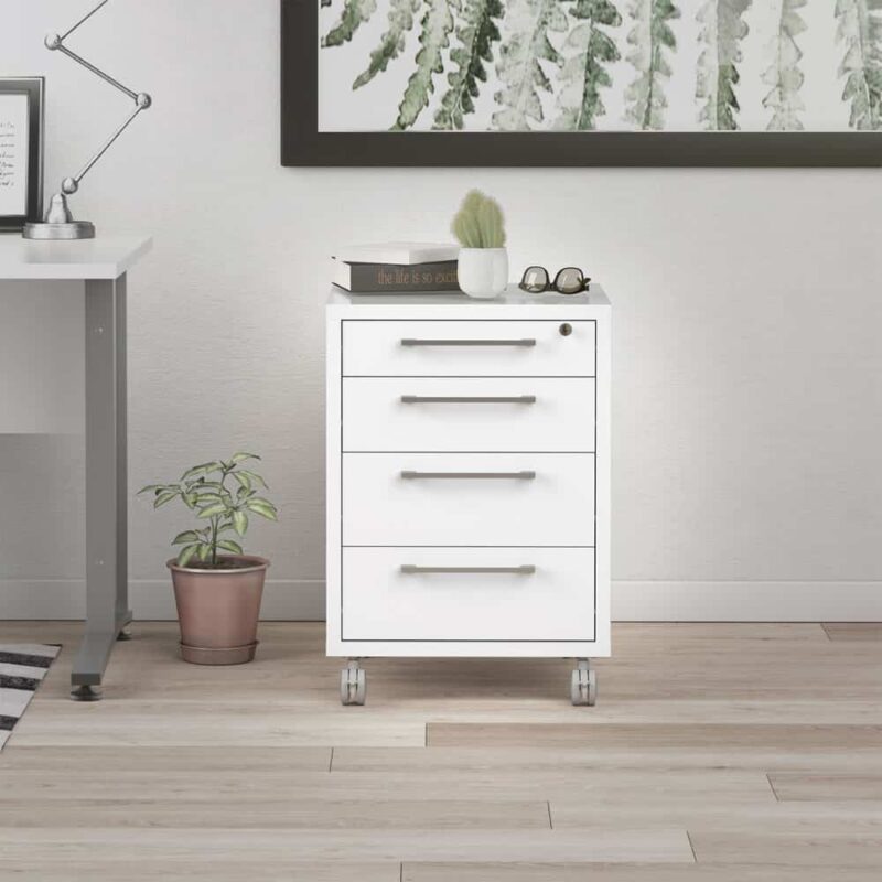 Furniture To Go Prima Mobile Cabinet White