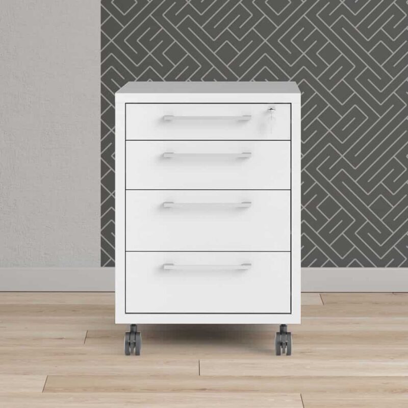 Furniture To Go Prima Mobile Cabinet White