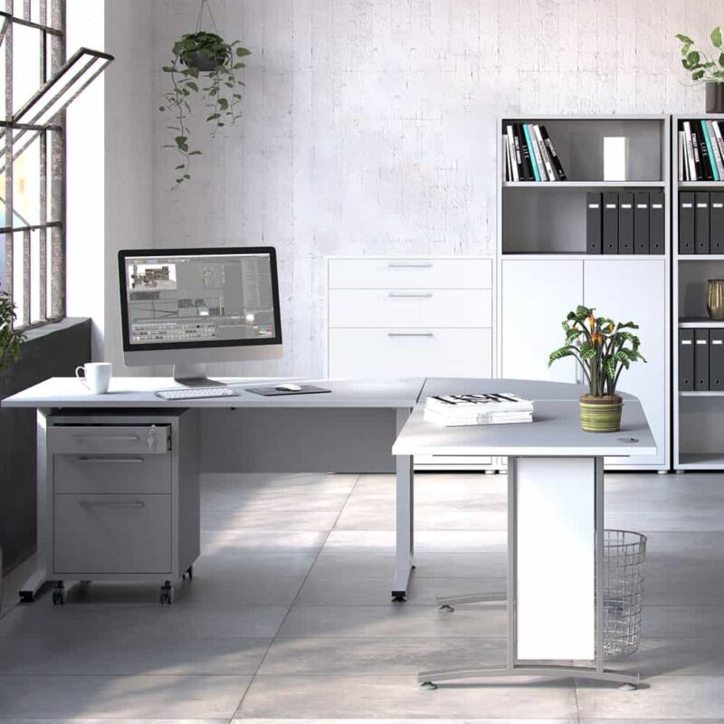 Furniture To Go Prima Office Storage 2 File Drawers White