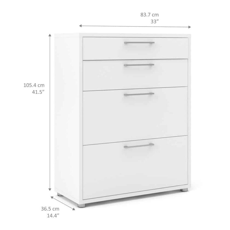 Furniture To Go Prima Office Storage 2 File Drawers White