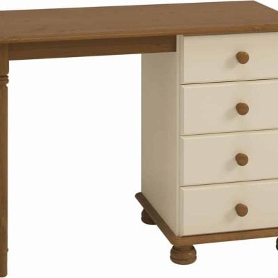 Furniture To Go Richmond Single Dressing Table Cream Pine