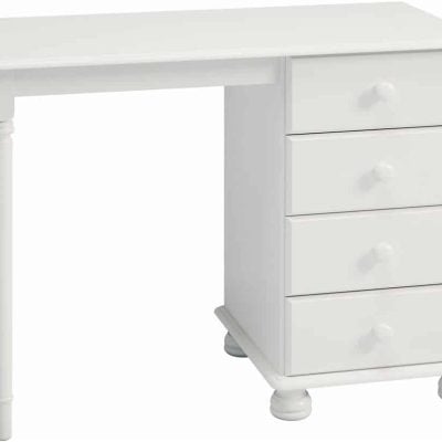 Furniture To Go Richmond Single Dressing Table Off White MDF