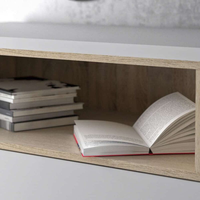 Furniture To Go Roomers Sideboard 3 Drawers 3 Doors White Oak