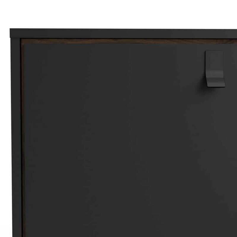 Furniture To Go Ry Sideboard 2 Doors 2 Drawers Matt Black Walnut