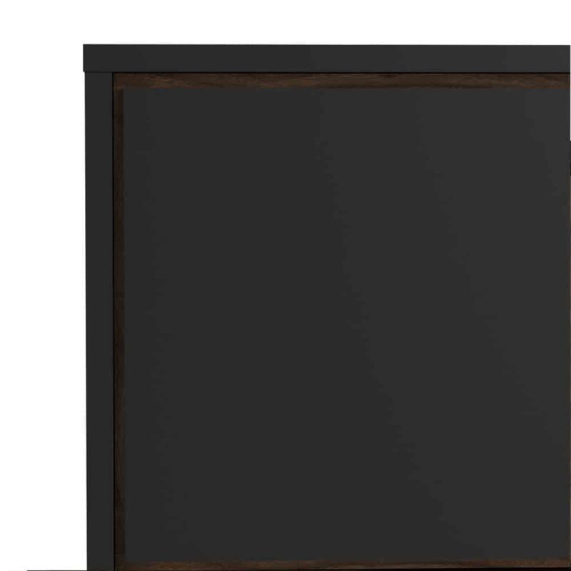 Furniture To Go Ry TV Unit 1 Door 1 Drawer Matt Black Walnut