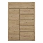 Furniture To Go Shetland 1 Door 6 Drawer Cupboard Oak