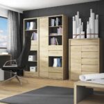 Furniture To Go Shetland 1 Door 6 Drawer Cupboard Oak