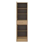 Furniture To Go Shetland 2 Door 2 Drawer Narrow Cabinet Oak