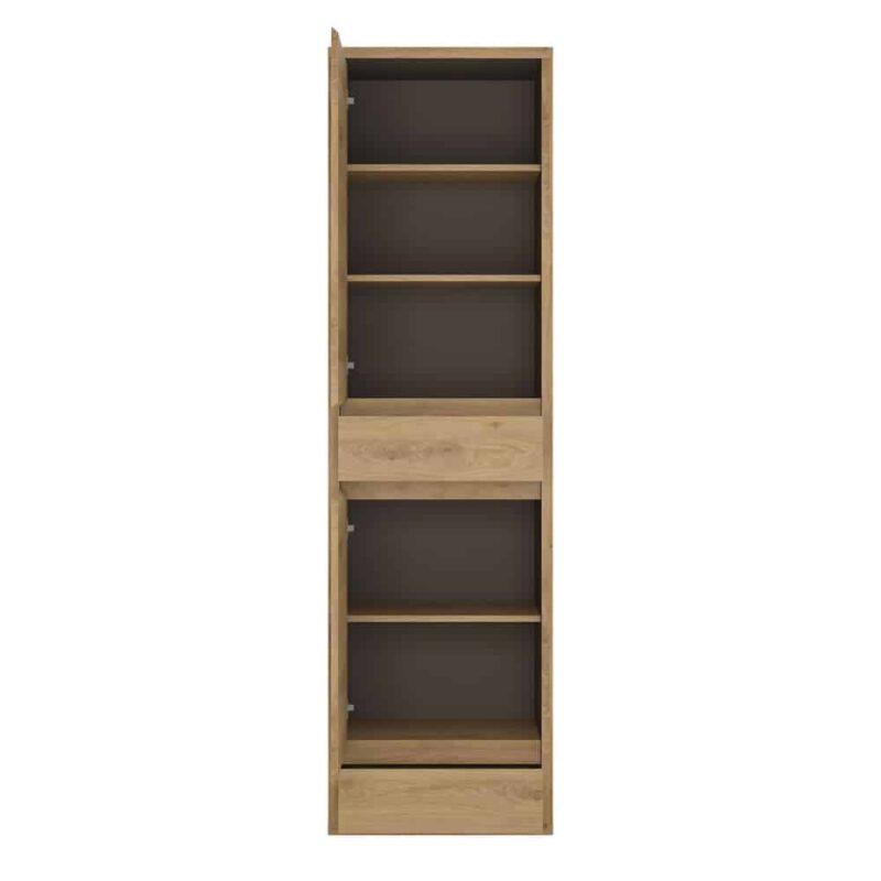 Furniture To Go Shetland 2 Door 2 Drawer Narrow Cabinet Oak
