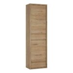 Furniture To Go Shetland 2 Door 2 Drawer Narrow Cabinet Oak