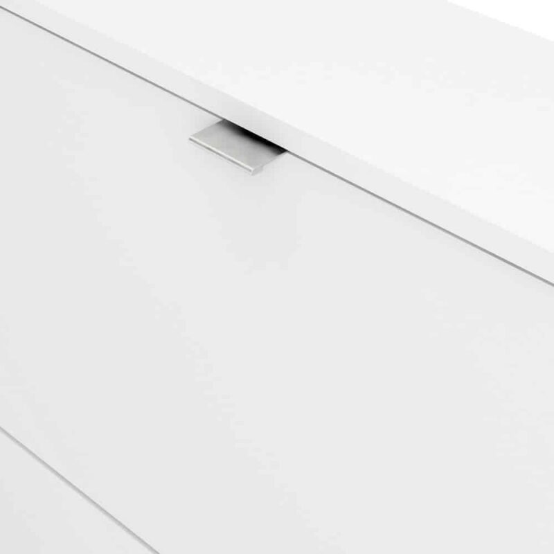 Furniture To Go Shoe Cabinet 2 Tilting Doors 1 Layer White