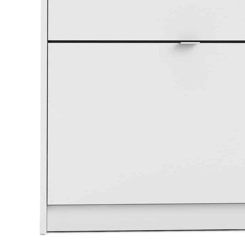 Furniture To Go Shoe Cabinet 2 Tilting Doors 1 Layer White