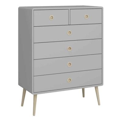 Furniture To Go Softline 6 Drawer Chest Grey