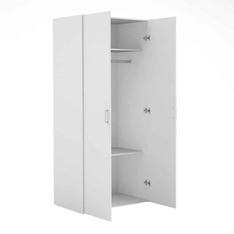 Furniture To Go Space 2 Door Wardrobe White