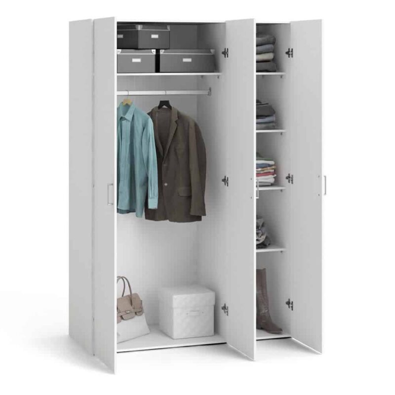 Furniture To Go Space 3 Door Wardrobe White