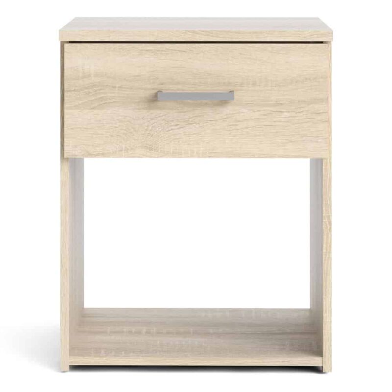 Furniture To Go Space Bedside Table 1 Drawer Oak