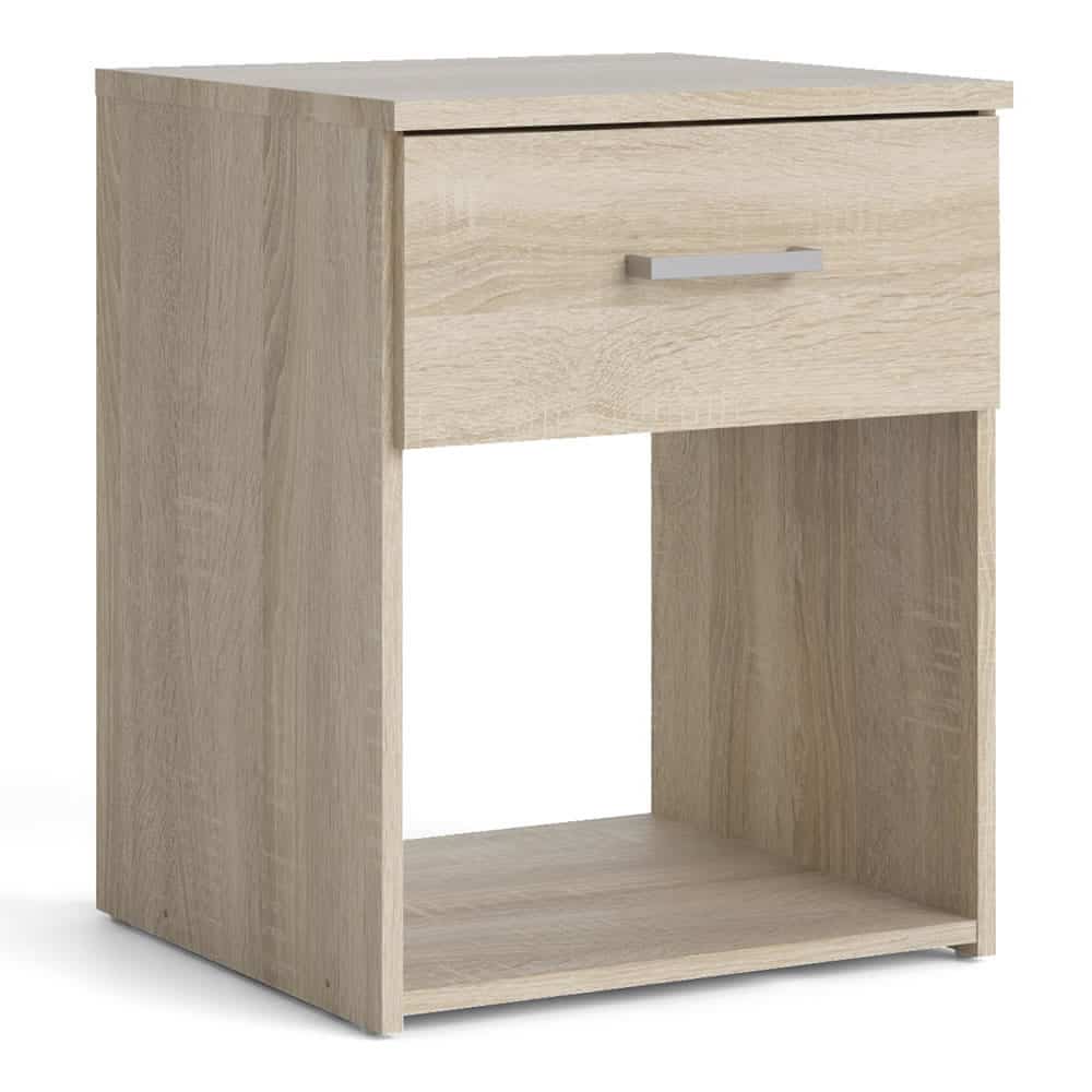Furniture To Go Space Bedside Table 1 Drawer Oak