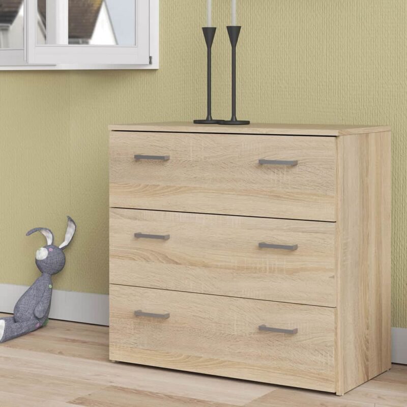 Furniture To Go Space Chest Of 3 Drawers Oak