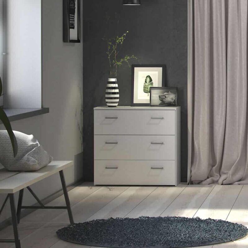 Furniture To Go Space Chest Of 3 Drawers White