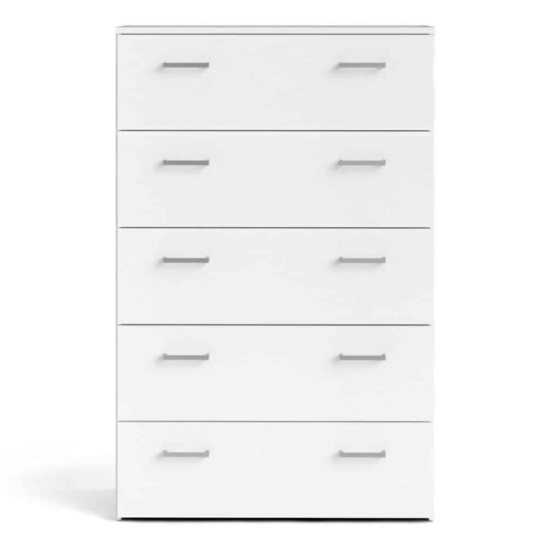 Furniture To Go Space Chest Of 5 Drawers White