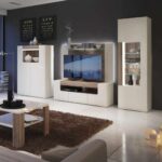 Furniture To Go Toronto Tall Narrow Glazed Display Cabinet White High Gloss