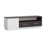 Furniture To Go Zingaro 1 Door 2 Drawer Wide TV Cabinet Grey White