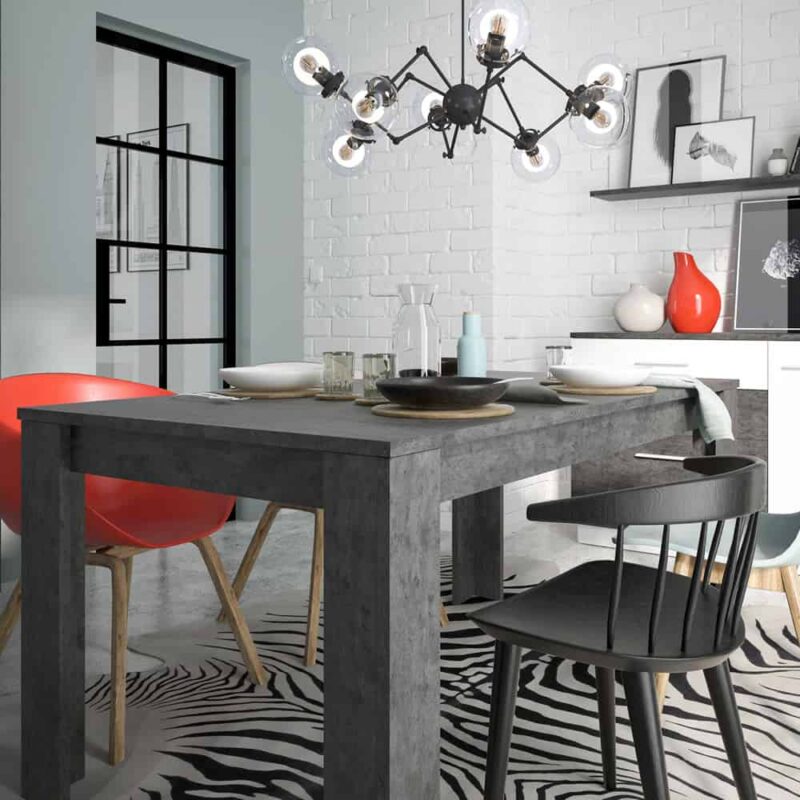 Furniture To Go Zingaro Extending Dining Table Grey