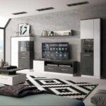Furniture To Go Zingaro Low Display Cabinet RH Grey White