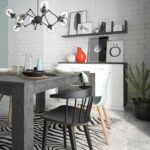 Furniture To Go Zingaro Sideboard 1 Door 2 Drawer 1 Compartment Grey White