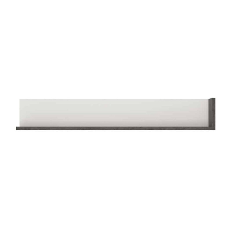 Furniture To Go Zingaro Wall Shelf 133cm Slate Grey White