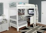 Kids Avenue Urban 1 Grey High Sleeper Bed