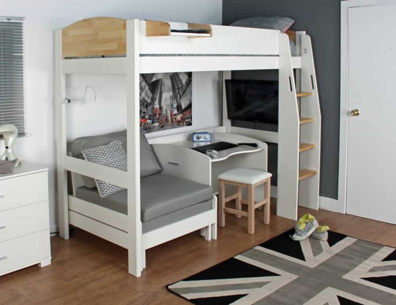 Kids Avenue Urban Birch High Sleeper Bed 1