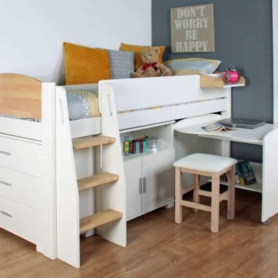 Kids Avenue Urban Birch Mid Sleeper Bed 1