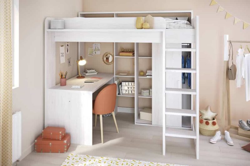 Parisot Higher Storage High Sleeper Bed