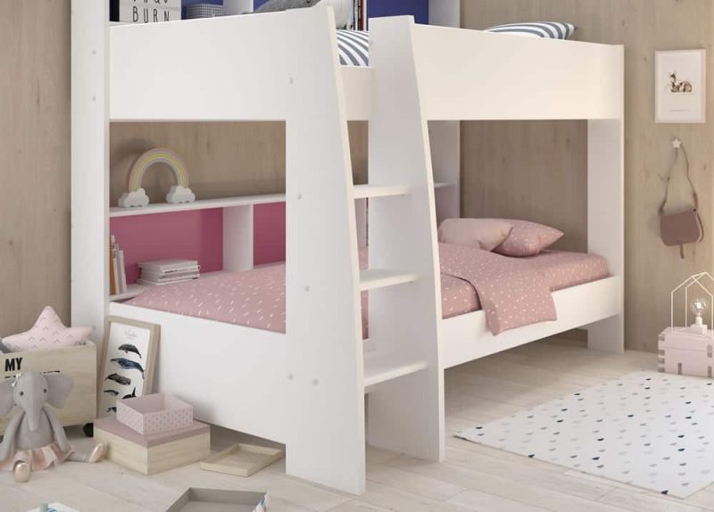 Parisot Tam Tam 2 Bunk Bed White Blue Pink